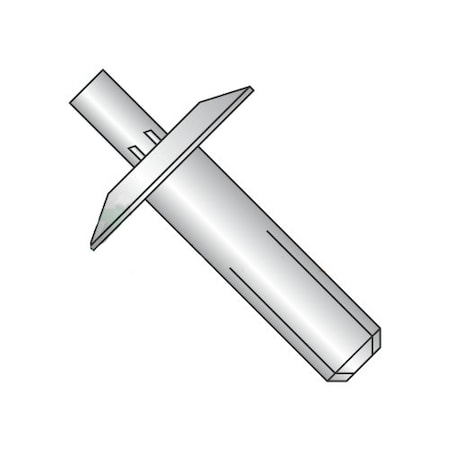 Newport Fasteners Drive Pin Rivet, Liner Head, 3/16 in Dia., 1/2 in L, Aluminum Body, 1000 PK 947074